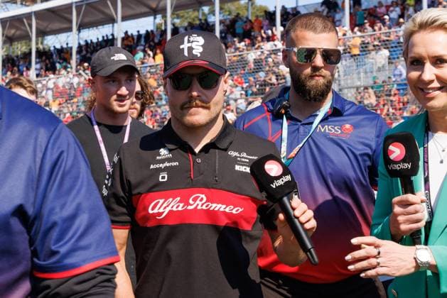 April 2, 2023, Melbourne, Australia: Valtteri Bottas of the Alfa Romeo team walks to the pits after the drivers parade prior to the start of the 2023 Formula 1 Rolex Australian Grand Prix in Melbourne, Australia. Melbourne Australia - ZUMAl303 20230402_zaf_l303_021 Copyright: xSydneyxLowx