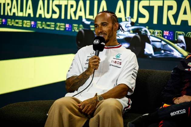 44 Lewis Hamilton (GBR, Mercedes-AMG Petronas F1 Team), F1 Grand Prix of Australia at Albert Park Circuit on April 2, 2023 in Melbourne, Australia. (Photo by HOCH ZWEI) Melbourne Australia