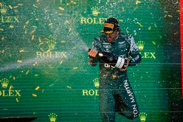 14 Fernando Alonso (ESP, Aston Martin Aramco Cognizant F1 Team), F1 Grand Prix of Australia at Albert Park Circuit on April 2, 2023 in Melbourne, Australia. (Photo by HOCH ZWEI) Melbourne Australia