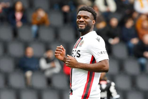 Terem Igobor Moffi (OGC Nice) FOOTBALL : SCO Angers Vs OGC Nice - Ligue 1 - 02 04 2023 MichaelBaucher Panoramic 