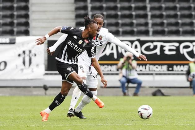 Souleyman Doumbia (SCO Angers) FOOTBALL : SCO Angers Vs OGC Nice - Ligue 1 - 02 04 2023 MichaelBaucher Panoramic 
