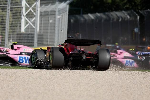 FORMULA 1 ROLEX AUSTRALIAN GRAND PRIX 2023 02.04.2023, Albert-Park, Melbourne, FORMULA 1 ROLEX AUSTRALIAN GRAND PRIX 2023 Unfall von Charles Leclerc (MCO), Scuderia Ferrari nordphotoxGmbHx xBratic nph00250