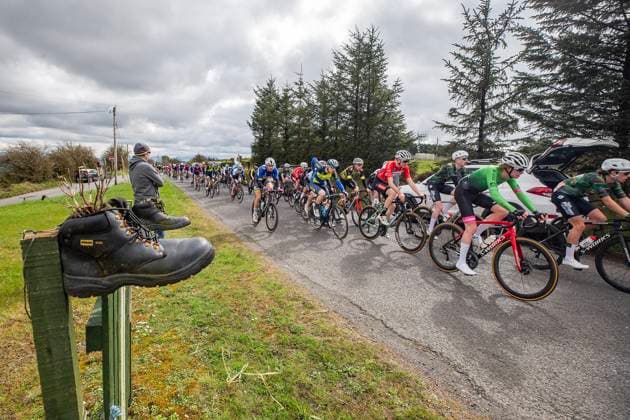 EDITORIAL USE ONLY Cycling Ireland National Road Series Round 2, Carlow 2 4 2023 A view of the mens race A view of the mens race 2 4 2023  Copyright: x INPHO BryanxKeanex A96T9426