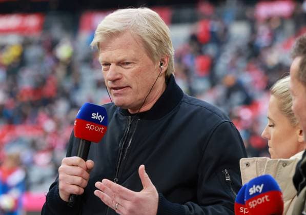 Vorstands-Vorsitzender, Oliver Kahn, TV-Experten, Lothar Matthaeus und Julia Simic, Interview, Sky-Interview, Zoff, TV-Zoff, Fussball 1. BL FC Bayern Muenchen - Borussia Dortmund 01.04.2023 Allianz Arena FOTO: Mladen Lackovic LakoPress