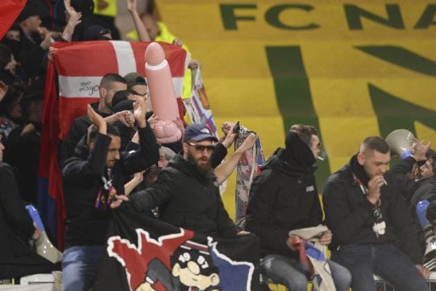 Sport Bilder des Tages Supporters de Lyon - ambiance - insolite FOOTBALL : FC Nantes vs Lyon - 1 2 Finale de la Coupe de France - 05 04 2023 JBAutissier Panoramic 