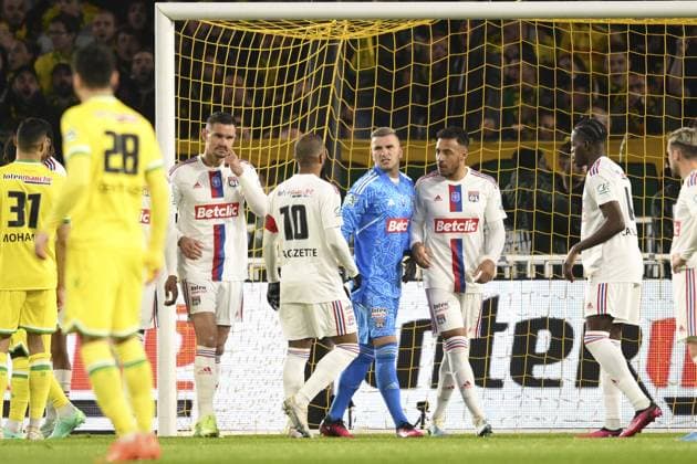 Anthony Lopez (OL) FOOTBALL : FC Nantes vs Lyon - 1 2 Finale de la Coupe de France - 05 04 2023 JBAutissier Panoramic 