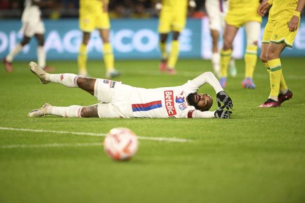 Alexandre Lacazette (OL) FOOTBALL : FC Nantes vs Lyon - 1 2 Finale de la Coupe de France - 05 04 2023 JBAutissier Panoramic 