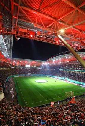 RB Leipzig Ð Dortmund Red Bull Arena Leipzig, 05.04.2023, Red Bull Arena, Fussball, DFB Pokal, Viertelfinale , RB Leipzig vs. BVB Borussia Dortmund 2:0 (1:0) , Im Bild: Stadionübersicht der leipziger Red Bull Arena ,