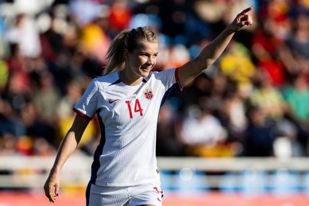 IMAGO Iconic Moments, Fußball - Frauen 230406 Ada Hegerberg of Norway celebrates after scoring 1-1 during the International Friendly, Länderspiel, Nationalmannschaft football match between Spain and Norway on April 6, 2023 in Ibiza. Photo: Vegard Grott BILDBYRAN kod VG VG0436 bbeng fotboll football soccer fotball träningslandskamp privatlandskamp landskamp international friendly norge norway dam spanien spania jubel Copyright: VEGARDxGRoTT BB230406VG032