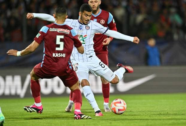 Zakaria Aboukhlal (toulouse)) FOOTBALL: FC Annecy vs Toulouse FC - 1 2 Coupe de France - 06 04 2023 FredericChambert Panoramic 
