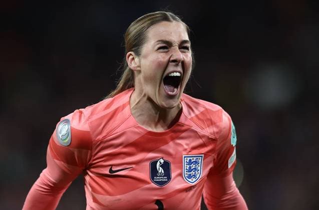 Bilder des Jahres 2023, Sport 04 April Sport Themen der Woche KW14 Sport Bilder des Tages Mandatory Credit: Photo by Michael Zemanek Shutterstock (13857571ak) Mary Earps of England celebrates England Women v Brazil Women, Finalissima, CONMEBOL-UEFA Cup of Champions, Football, Wembley Stadium, London, UK - 06 Apr 2023 EDITORIAL USE ONLY No use with unauthorised audio, video, data, fixture lists, club league logos or live services. Online in-match use limited to 120 images, no video emulation. No use in betting, games or single club league player publications. England Women v Brazil Women, Finalissima, CONMEBOL-UEFA Cup of Champions, Football, Wembley Stadium, London, UK - 06 Apr 2023 EDITORIAL USE ONLY No use with unauthorised audio, video, data, fixture lists, club league logos or live services. Online in-match use limited to 120 images, no video emulation. No use in betting, games or single club league player publications.  Copyright: xMichaelxZemanek Shutterstockx 13857571ak