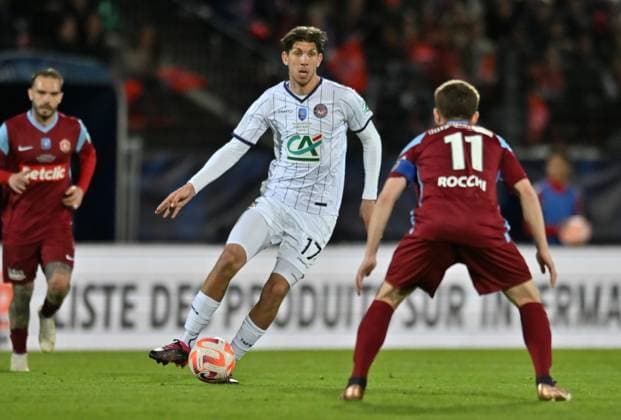 Stijn Spierings (toulouse) FOOTBALL: FC Annecy vs Toulouse FC - 1 2 Coupe de France - 06 04 2023 FredericChambert Panoramic 