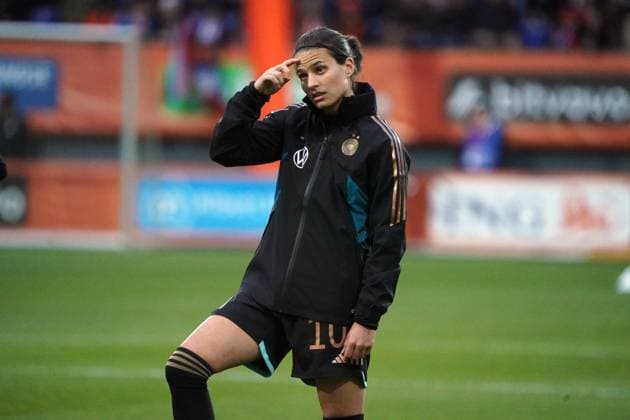 Frauen Fussball, Länderspiel, Freundschaftsspiel, Testspiel, Niederlande-Deutschland , 07.04.2023, Oferman Joosten Stadion Sittard, Dzsenifer Marozsan, Deutschland, Aktion, Einzelbild,