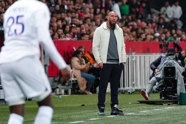Didier Digard (entraineur de l OGC Nice) FOOTBALL : OGC Nice vs Paris SG - Ligue 1 Uber Eats - Nice - 08 04 2023 NorbertScanella Panoramic 