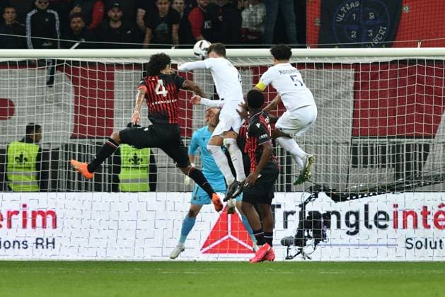 sergio ramos (psg) scores the 0-2 during OGC Nice vs Paris Saint Germain (PSG), French football Ligue 1 match in Nice, France, April 08 2023  Copyright: xAlessioxTarpini LiveMediax xipa-x xLivexMediax 0 IPA_IPA37203324