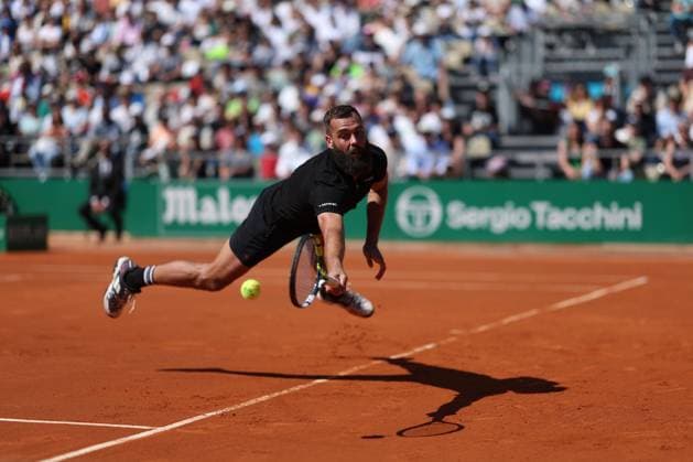 Sport Themen der Woche KW14 Benoit Paire at the Rolex Monte Carlo Masters TENNIS : Rolex Monte Carlo Masters - 09 04 2023 AntoineCouvercelle Panoramic 