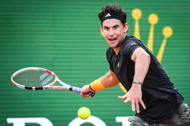 Sport Bilder des Tages April 10, 2023, Roquebrune-Cap-Martin, France, France: Dominic THIEM of Austria during the Day two of Rolex Monte-Carlo Masters 2023, ATP, Tennis Herren Masters 1000 tennis tournament at Monte-Carlo Country Club on April 10, 2023 in Roquebrune-Cap-Martin, France. Roquebrune-Cap-Martin France - ZUMAm308 20230410_zsp_m308_061 Copyright: xMatthieuxMirvillex