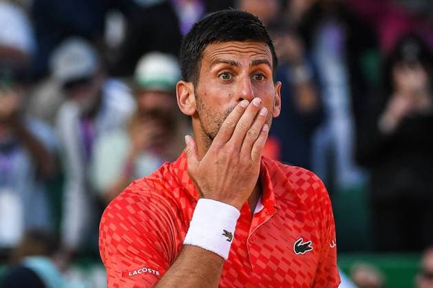Sport Themen der Woche KW15 Sport Bilder des Tages April 11, 2023, Roquebrune-Cap-Martin, France, France: Novak DJOKOVIC of Serbia celebrates his victory during the Day three of Rolex Monte-Carlo Masters 2023, ATP, Tennis Herren Masters 1000 tennis tournament at Monte-Carlo Country Club on April 11, 2023 in Roquebrune-Cap-Martin, France. Roquebrune-Cap-Martin France - ZUMAm308 20230411_zsp_m308_018 Copyright: xMatthieuxMirvillex