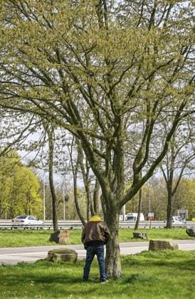 LEVERKUSEN, BELGIUM - APRIL 13 : On the road with Royale Union Saint-Gilloise before the UEFA Europa League Quarter-finals, 1st leg match between Leverkusen and Union SG at the BayArena on April 13, 2023 in Leverkusen, Belgium, 13 04 2023 ( Leverkusen v Union SG - UEFA Europa League PhotoNews Panoramic 