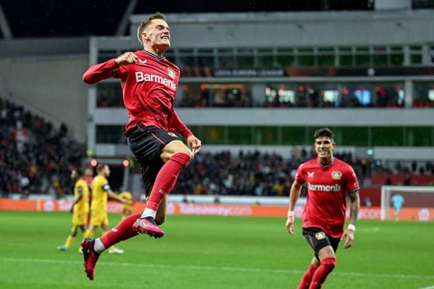 GER, Europa League, Bayer Leverkusen - Union Saint-Giloise 13.04.2023, BayArena , Leverkusen , GER, Europa League, Bayer Leverkusen - Union Saint-Giloise im Bild picture shows