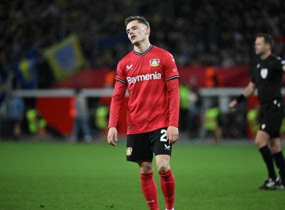 Florian Wirtz (Bayer 04 Leverkusen) 13.04.2023, Fussball Europa League, Saison 2022 23, Viertelfinale Hinspiel, Bayer 04 Leverkusen - Union Saint Gilloise 1:1 Leverkusen BayArena Nordrhein Westfalen Deutschland