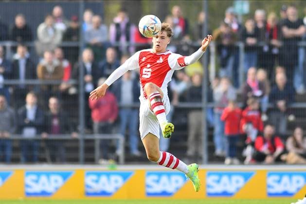 Sport Bilder des Tages COLOGNE, GERMANY - 14.04.23: Meiko Wäschenbach. The football match of Jungen Bundesliga 1. FC Koeln U19 vs Mainz U19 at Rhein Energie Stadion  Copyright: xVITALIIxKLIUIEVx