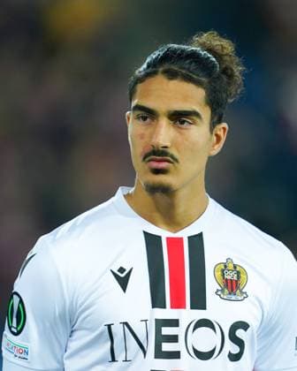 13.04.2023, Basel, St. Jakobs-Park, Switzerland, UEFA Europa Conference League: FC Basel - OGC Nice, Portrait (headshot close up) of 38 Ayoub Amraoui (Nice) Basel St. Jakobs-Park Basel Switzerland Copyright: xJustPictures.ch DanielaxPorcellix