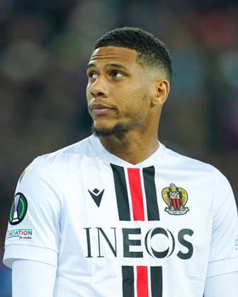 13.04.2023, Basel, St. Jakobs-Park, Switzerland, UEFA Europa Conference League: FC Basel - OGC Nice, Portrait (headshot close up) of 25 Jean-Clair Todibo (Nice) Basel St. Jakobs-Park Basel Switzerland Copyright: xJustPictures.ch DanielaxPorcellix
