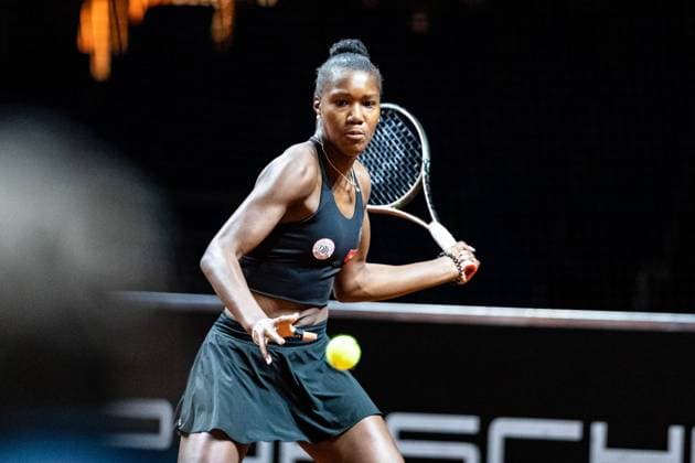 Noma Akugue Noha Porsche Tennis Grand Prix GP Stuttgart 2023, Porsche-Arena, 15.04.2023 Porsche Tennis Grand Prix GP Stuttgart 2023 Porsche-Arena, 15.04.2023 Stuttgart Copyright: xEibner-Pressefoto RogerxBuerkex EP_EER