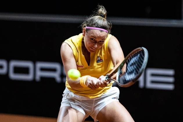 Yiena In-Albon (SUI) Porsche Tennis Grand Prix GP Stuttgart 2023, Billie Jean King Cup, Porsche-Arena, 15.04.2023 Porsche Tennis Grand Prix GP Stuttgart 2023 Porsche-Arena, 15.04.2023 Stuttgart Copyright: xEibner-Pressefoto RogerxBuerkex EP_EER