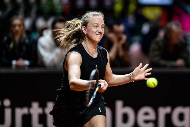 Mona Barthel (GER) Porsche Tennis Grand Prix GP Stuttgart 2023, Billie Jean King Cup, Porsche-Arena, 15.04.2023 Porsche Tennis Grand Prix GP Stuttgart 2023 Porsche-Arena, 15.04.2023 Stuttgart Copyright: xEibner-Pressefoto RogerxBuerkex EP_EER