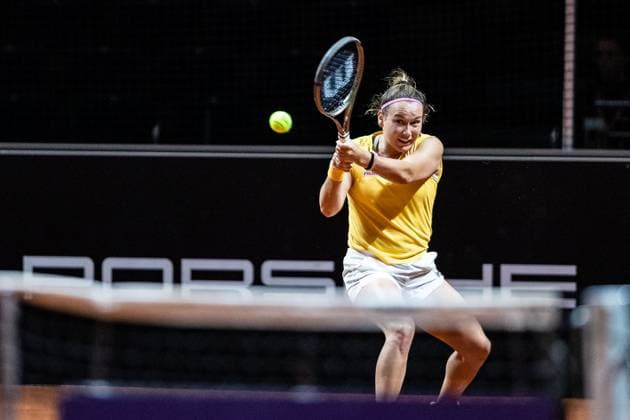 Yiena In-Albon (SUI) Porsche Tennis Grand Prix GP Stuttgart 2023, Billie Jean King Cup, Porsche-Arena, 15.04.2023 Porsche Tennis Grand Prix GP Stuttgart 2023 Porsche-Arena, 15.04.2023 Stuttgart Copyright: xEibner-Pressefoto RogerxBuerkex EP_EER