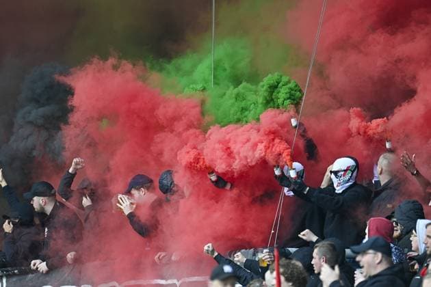 Sport Themen der Woche KW15 Sport Bilder des Tages NIJMEGEN, 16-04-2023, Goffertstadion, Dutch Eredivisie Football, season 2022 2023, NEC - Vitesse, fans of NEC NEC - Vitesse  x20567764x Copyright: