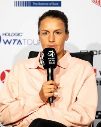 Tatjana Maria im Interview Porsche Tennis Grand Prix GP Stuttgart 2023, Billie Jean King Cup, Porsche-Arena, 17.04.2023 Porsche Tennis Grand Prix GP Stuttgart 2023 Porsche-Arena, 15.04.2023 Stuttgart Copyright: xEibner-Pressefoto RogerxBuerkex EP_EER