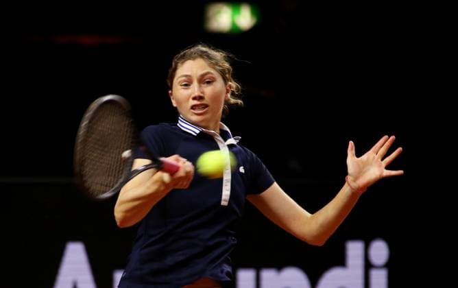 17.04.2023, Deutschland, Stuttgart, Porsche Tennis Grand Prix 2023, Christina Bucsa (ESP)