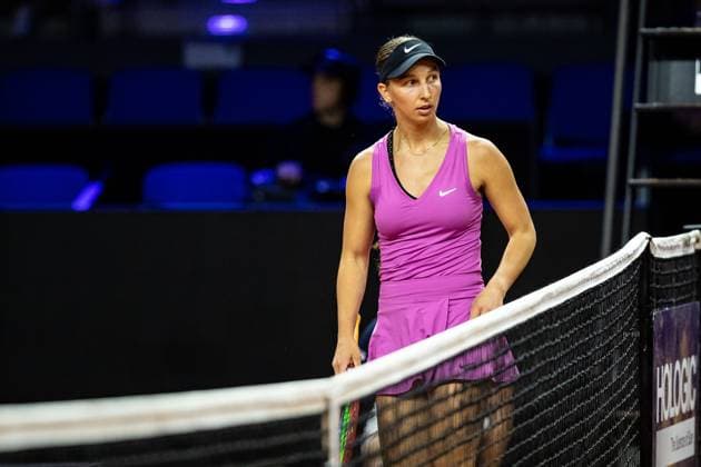 Tamara Korpatsch (GER) vs Cristina Bucsa (ESP) im Bild Tamara Korpatsch (GER) Porsche Tennis Grand Prix GP Stuttgart 2023, Billie Jean King Cup, Porsche-Arena, 17.04.2023 Porsche Tennis Grand Prix GP Stuttgart 2023 Porsche-Arena, 17.04.2023 Stuttgart Copyright: xEibner-Pressefoto RogerxBuerkex EP_EER