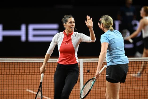 Porsche Tennis Grand Prix Andrea Petkovic, GER, Anna-Lena Herzgerodt, GER