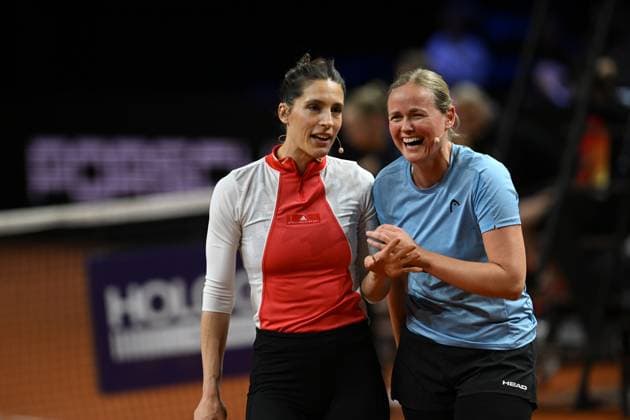 Porsche Tennis Grand Prix Andrea Petkovic, GER, Anna-Lena Herzgerodt, GER