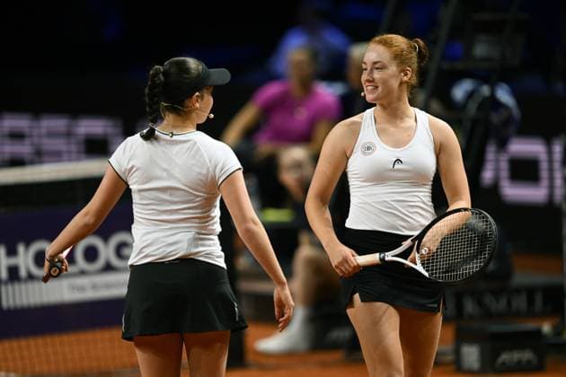 Porsche Tennis Grand Prix Ella Seidel, GER, Sonja Zhenikhova, GER