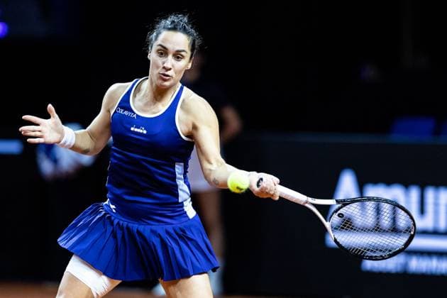 Match Martina Trevisan vs. Beatriz Haddad Maia im Martina Trevisan (ITA) Porsche Tennis Grand Prix GP Stuttgart 2023, Billie Jean King Cup, Porsche-Arena, 18.04.2023 Porsche Tennis Grand Prix GP Stuttgart 2023 Porsche-Arena, 18.04.2023 Stuttgart Copyright: xEibner-Pressefoto RogerxBuerkex EP_EER