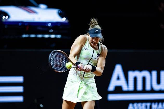 Match Martina Trevisan vs. Beatriz Haddad Maia im Bild Beatriz Haddad Maia (BRA) Porsche Tennis Grand Prix GP Stuttgart 2023, Billie Jean King Cup, Porsche-Arena, 18.04.2023 Porsche Tennis Grand Prix GP Stuttgart 2023 Porsche-Arena, 18.04.2023 Stuttgart Copyright: xEibner-Pressefoto RogerxBuerkex EP_EER