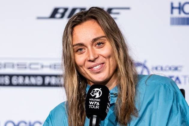 Paula Badosa (ESP) im Interview Porsche Tennis Grand Prix GP Stuttgart 2023, Billie Jean King Cup, Porsche-Arena, 18.04.2023 Porsche Tennis Grand Prix GP Stuttgart 2023 Porsche-Arena, 18.04.2023 Stuttgart Copyright: xEibner-Pressefoto RogerxBuerkex EP_EER