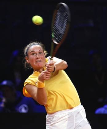 18.04.2023, Deutschland, Stuttgart, Porsche Tennis Grand Prix 2023, Ylena In-Albon (SUI)