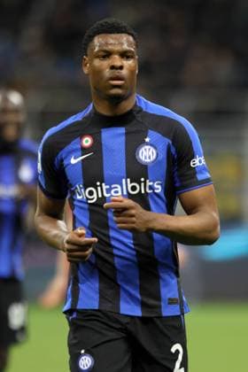 DENZEL DUMFRIES, Inter, Serie A, 2022-23, Inter vs Monza, 15-04-2023, Milano, Azione, Action, Single shot SERIE A 2022-23 INTER-MONZA 0-1