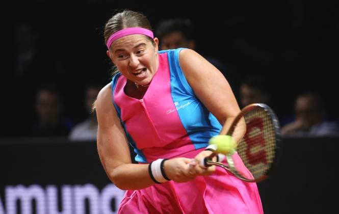 18.04.2023, Deutschland, Stuttgart, Porsche Tennis Grand Prix 2023, Jelena Ostapenko (LAT)