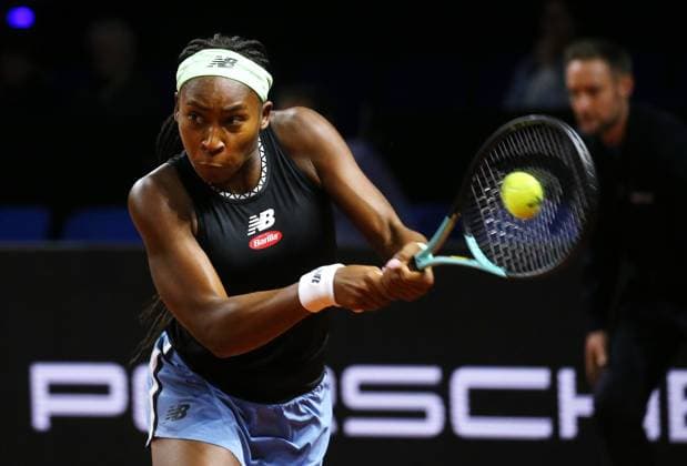 19.04.2023, Deutschland, Stuttgart, Porsche Tennis Grand Prix 2023, Coco Gauff (USA)