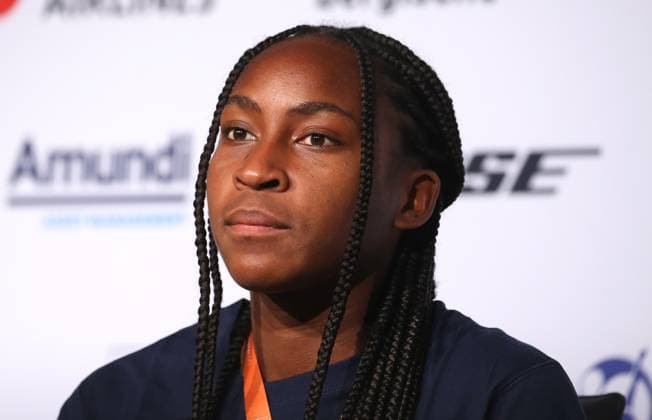 19.04.2023, Deutschland, Stuttgart, Porsche Tennis Grand Prix 2023, Coco Gauff (USA) j
