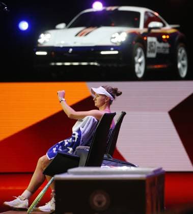 19.04.2023, Deutschland, Stuttgart, Porsche Tennis Grand Prix 2023, Feature Barbora Krejcikova