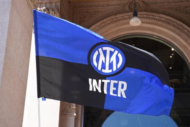 Milan, Italy, April 19th 2023: Inter flag prior to the UEFA Champions League Quarterfinal football match between Inter and Benfica at Stadio San Siro in Milan, Italy. (Daniela Porcelli SPP)  Copyright: xDanielaxPorcellix xSPPx spp-en-DaPoSp-20230419-DP103039-2