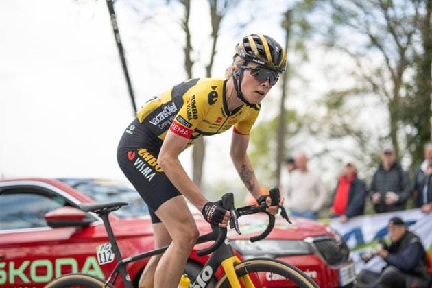 La Fleche Wallonne Femmes 2023, 19.04.2023 Kim Cadzow (NZL, Team Jumbo-Visma), La Fleche Wallonne Femmes 2023, 19.04.2023 *** La Fleche Wallonne Femmes 2023, 19 04 2023 Kim Cadzow NZL, Team Jumbo Visma , La Fleche Wallonne Femmes 2023, 19 04 2023 Copyright: xBEAUTIFULxSPORTS Nagelx